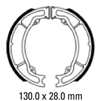 Ferodo Rear Brake Shoes for TGB 303RS 125 2005-2007