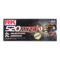 RK Chain for Kawasaki KX450 (KX450F) 2019-2022 520 MXZ4 120L Gold