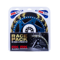 RK Chain Sprocket Kit Race Pack for Yamaha YZ125 2005-2020 13/51 Gold/Blue