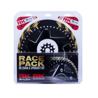 RK Chain Sprocket Kit Race Pack for KTM 125 SX 1993-2020 13/52 Gold/Black