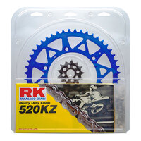 RK Chain Sprocket Kit Lite Pack for Yamaha YZ125 2005-2020 13/49 Blue