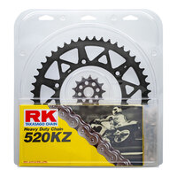 RK Chain Sprocket Kit Lite Pack for Yamaha YZ125 2005-2020 13/49 Black