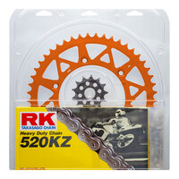 RK Chain Sprocket Kit Lite Pack for KTM 250 EXCF 6 Days 2013-2018 13/50 Orange