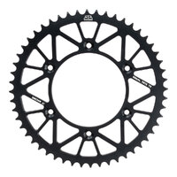 JT Alloy Racelite Black 48T Rear Sprocket for Kawasaki KX250/KX250A 2018-2019