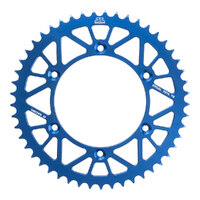 JT Alloy Racelite Blue 49T Rear Sprocket for Yamaha YZ450FX 2016-2023