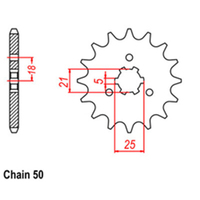 RK Front Sprocket 15T 31-1A1-15