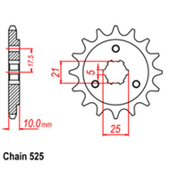 RK Front Sprocket 14T for Suzuki DR650SE Tanami Edition 2020