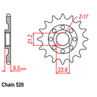 RK Front Sprocket 14T for Suzuki RMZ450 2005-2010