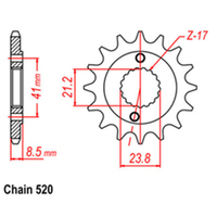 RK Front Sprocket 13T 31-KCY-13