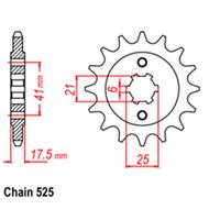 RK Front Sprocket 15T for Honda GB500 1989-1990