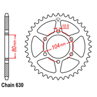 RK 33T Rear Sprocket for Kawasaki Z1R /Z1000 1979