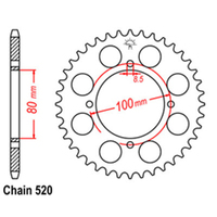 RK 39T Rear Sprocket for Suzuki RG250W 1983-1984