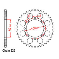 RK 43T Rear Sprocket for Scorpa TYS125 2004-2006