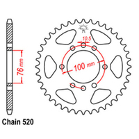 RK 41T Rear Sprocket for Suzuki LT500R 1987-1992