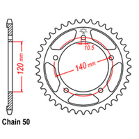 RK 46T Rear Sprocket for Suzuki Bandit 1250S ABS/GSF1250SA 2007-2012