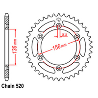 RK 41T Rear Sprocket for Gas Gas XC300 2019-2020