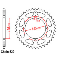 RK 45T Rear Sprocket for Yamaha XT600E 1990