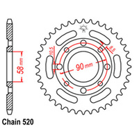 RK 32T Rear Sprocket for Honda CM250 1982