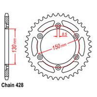 RK 54T Rear Sprocket for Honda CBR250RR 1990-1997