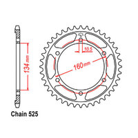 RK 41T Rear Sprocket for Honda CBR1000RR SP 2017-2019