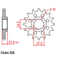 RK Front Sprocket 15T for Aprilia SHIVER Sport 750 ABS 2013-2017