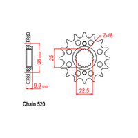 RK Front Sprocket 14T for BMW G 450 X 2008-2010