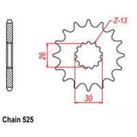 RK Front Sprocket 19T 41-T03-19