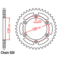 RK 38T Rear Sprocket for KTM 300 EXC 1995-2018