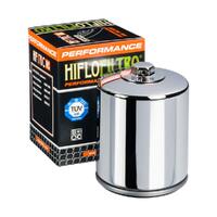 Hiflo Chrome Oil Filter for Harley 1000 Sportster XLX 1983-1985 (W/Nut)