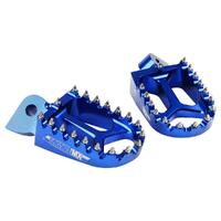 SMX Blue Alloy Forged Footpegs for Gas Gas EC200 Enduro 2000-2014