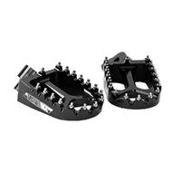 SMX Black Alloy Forged Footpegs for Gas Gas SM400 FSE 2002-2003