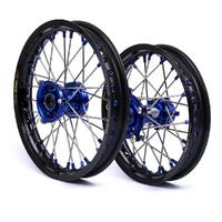 States MX Black/Blue Wheel Set for Husqvarna TC 65 2017-2024 (14/12)