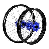 States MX Black/Blue Wheel Set for Husqvarna TE 250 2016 (21/18)