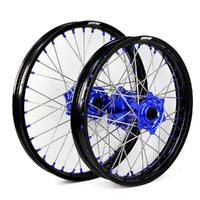 States MX Black/Blue Wheel Set for Kawasaki KX450/KX450M 2024 (21/19)