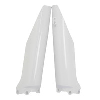 Polisport White Fork Protectors for Kawasaki KX125 2004-2008