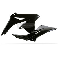 Polisport Black Radiator Shrouds for Suzuki RM-Z450 2008-2017