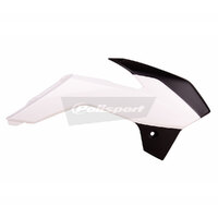 Polisport White Radiator Shrouds for KTM 85 SX BW 2013-2017