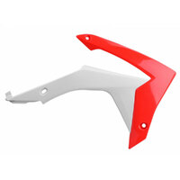 Polisport Red/White Radiator Shrouds for Honda CRF250R 2014-2017