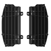 Polisport Black Radiator Louvers for Husqvarna TE125 2017