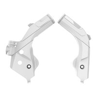 Polisport White Frame Protectors for Husqvarna FC450 2019-2022