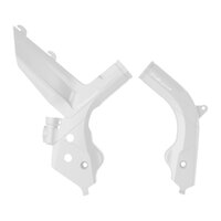 Polisport White Frame Protectors for KTM 500 EXC-F 2019-2022