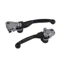 Polisport Black Folding Lever Set for Honda CRF450R 2021-2022