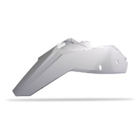 Polisport White Rear Fender Combo for KTM 200 EXC 2008-2011