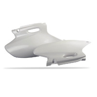 Polisport White Side Covers for Yamaha YZ400F 1998-1999