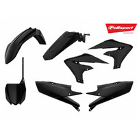 Polisport Black MX Plastic Kit for Yamaha YZ250F 2019-2022