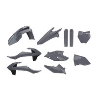 Polisport Grey MX Plastic Kit for KTM 125 SX 2016-2018