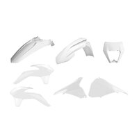 Polisport White Enduro Restyle Plastic Kit for KTM 250 EXC-F 2014-2016