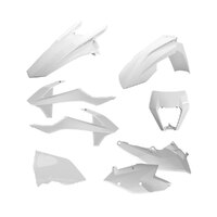 Polisport White Enduro Plastic Kit for KTM 500 EXC-F 2017-2019