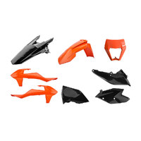 Polisport Orange/Black Enduro Plastic Kit for KTM 300 EXC Six Days 2017-2018