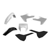 Polisport White/Black Enduro Plastic Kit for Husqvarna FE350 2017-2019